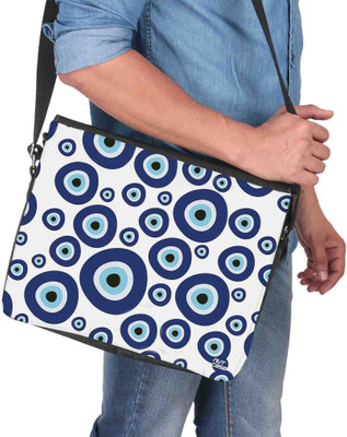 

Nutcaseshop 14 inch Expandable Laptop Messenger Bag(Multicolor)