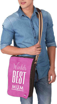 

Nutcaseshop 14 inch Expandable Laptop Messenger Bag(Multicolor)