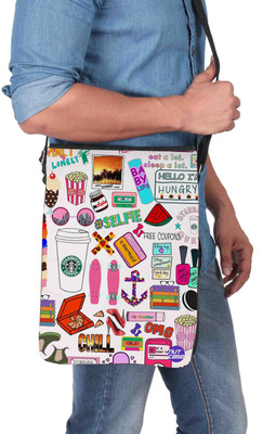

Nutcaseshop 14 inch Expandable Laptop Messenger Bag(Multicolor)