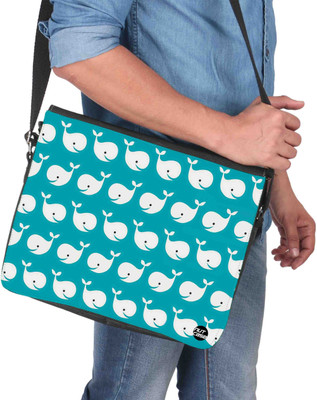 

Nutcaseshop 14 inch Expandable Laptop Messenger Bag(Multicolor)