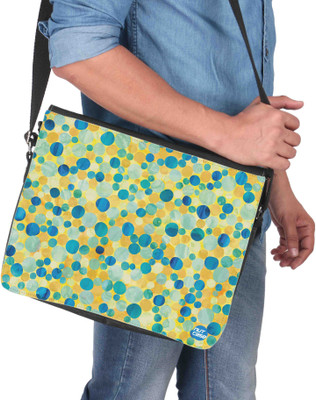 

Nutcaseshop 14 inch Expandable Laptop Messenger Bag(Multicolor)