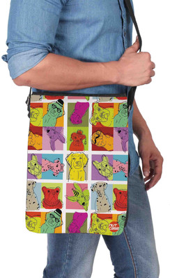 

Nutcaseshop 14 inch Expandable Laptop Messenger Bag(Multicolor)