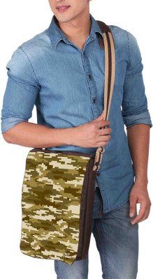 

Nutcaseshop 14 inch Expandable Laptop Messenger Bag(Multicolor)