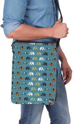 

Nutcaseshop 14 inch Expandable Laptop Messenger Bag(Multicolor)