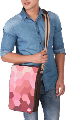 

Nutcaseshop 14 inch Expandable Laptop Messenger Bag(Multicolor)