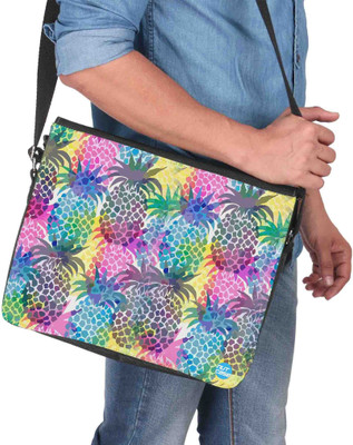 

Nutcaseshop 14 inch Expandable Laptop Messenger Bag(Multicolor)