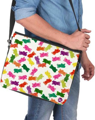 

Nutcaseshop 14 inch Expandable Laptop Messenger Bag(Multicolor)