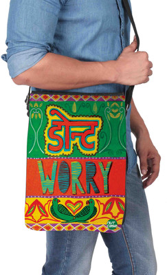 

Nutcaseshop 14 inch Expandable Laptop Messenger Bag(Multicolor)