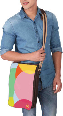 

Nutcaseshop 14 inch Expandable Laptop Messenger Bag(Multicolor)