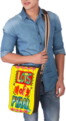 

Nutcaseshop 14 inch Expandable Laptop Messenger Bag(Multicolor)