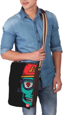 

Nutcaseshop 14 inch Expandable Laptop Messenger Bag(Multicolor)
