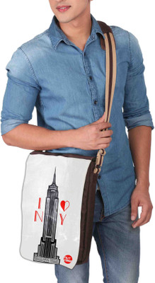 

Nutcaseshop 14 inch Expandable Laptop Messenger Bag(Multicolor)
