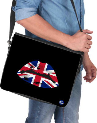 

Nutcaseshop 14 inch Expandable Laptop Messenger Bag(Multicolor)
