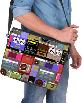 

Nutcaseshop 14 inch Expandable Laptop Messenger Bag(Multicolor)