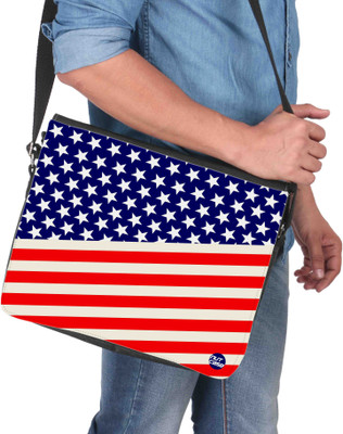 

Nutcaseshop 14 inch Expandable Laptop Messenger Bag(Multicolor)