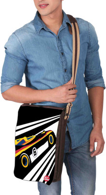 

Nutcaseshop 14 inch Expandable Laptop Messenger Bag(Multicolor)