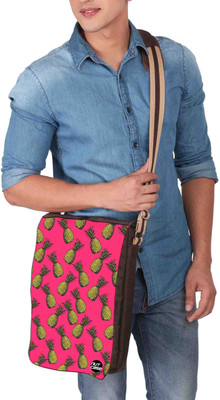 

Nutcaseshop 14 inch Expandable Laptop Messenger Bag(Multicolor)