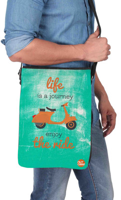 

Nutcaseshop 14 inch Expandable Laptop Messenger Bag(Multicolor)