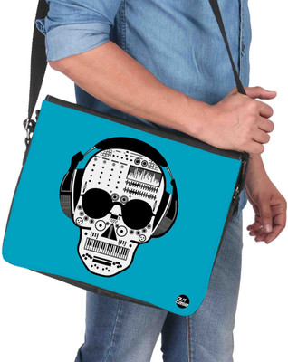 

Nutcaseshop 14 inch Expandable Laptop Messenger Bag(Multicolor)