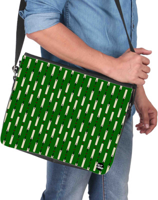 

Nutcaseshop 14 inch Expandable Laptop Messenger Bag(Multicolor)