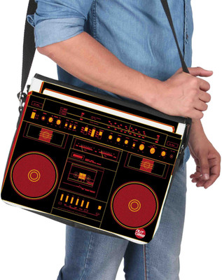 

Nutcaseshop 14 inch Expandable Laptop Messenger Bag(Multicolor)