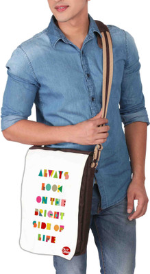 

Nutcaseshop 14 inch Expandable Laptop Messenger Bag(Multicolor)