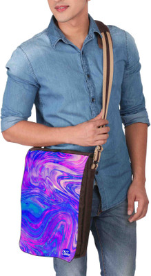 

Nutcaseshop 14 inch Expandable Laptop Messenger Bag(Multicolor)