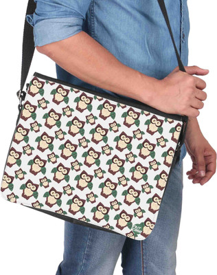 

Nutcaseshop 14 inch Expandable Laptop Messenger Bag(Multicolor)