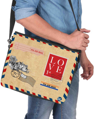 

Nutcaseshop 14 inch Expandable Laptop Messenger Bag(Multicolor)