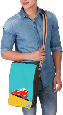 

Nutcaseshop 14 inch Expandable Laptop Messenger Bag(Multicolor)