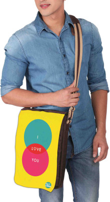 

Nutcaseshop 14 inch Expandable Laptop Messenger Bag(Multicolor)