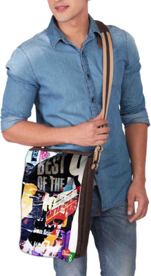

Nutcaseshop 14 inch Expandable Laptop Messenger Bag(Multicolor)
