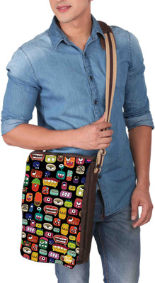 

Nutcaseshop 14 inch Expandable Laptop Messenger Bag(Multicolor)