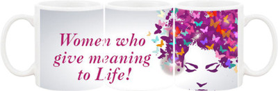 

Ashvah Mug243 Ceramic Mug(350 ml), Multicolor