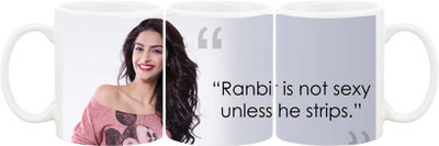 

Ashvah Mug550 Ceramic Mug(350 ml), Multicolor