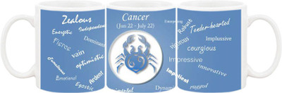 

Ashvah Mug361 Ceramic Mug(350 ml), Multicolor