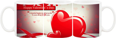 Ashvah Mug146 Ceramic Mug(350 ml), Multicolor