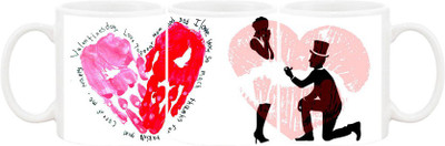 

Ashvah Mug129 Ceramic Mug(350 ml), Multicolor