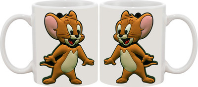 

Ashvah MUG066 Ceramic Mug(350 ml), Multicolor