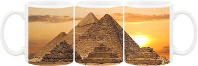 

Ashvah Mug672 Ceramic Mug(350 ml), Multicolor