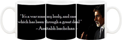 

Ashvah Mug527 Ceramic Mug(350 ml), Multicolor