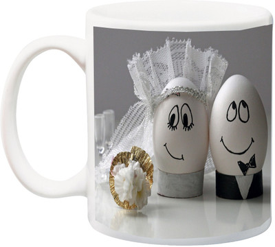 

ME&YOU Gift for Husband/Wife/Boyfriend/Girlfriend/Couple On Valentine's Day Or Anniversary;Or Special Occasion;Mr. Right And Mrs. Right Print Ceramic Mug(325 ml), Multicolor
