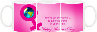 

Ashvah Mug234 Ceramic Mug(350 ml), Multicolor