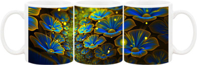 

Ashvah Mug411 Ceramic Mug(350 ml), Multicolor
