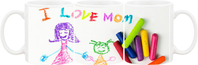 

Ashvah Mug223 Ceramic Mug(350 ml), Multicolor