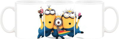 

Ashvah Mug181 Ceramic Mug(350 ml), Multicolor