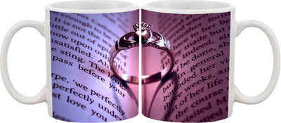 

Ashvah MUG074 Ceramic Mug(350 ml), Multicolor