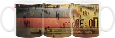 

Ashvah MUG088 Ceramic Mug(350 ml), Multicolor