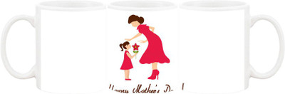 

Ashvah Mug226 Ceramic Mug(350 ml), Multicolor