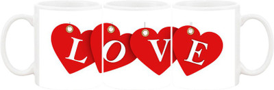 

Ashvah Mug149 Ceramic Mug(350 ml), Multicolor